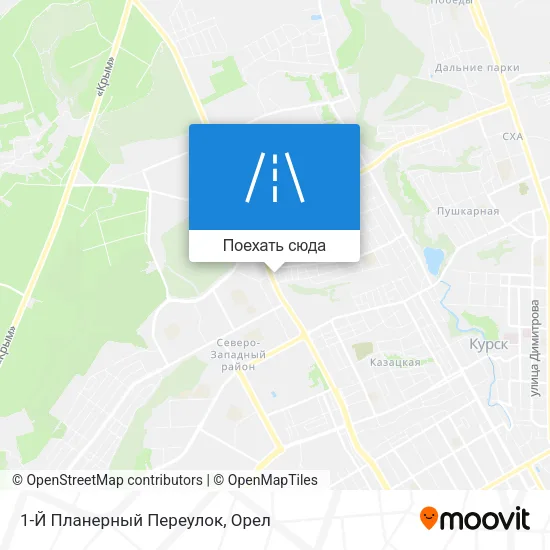 Карта 1-Й Планерный Переулок