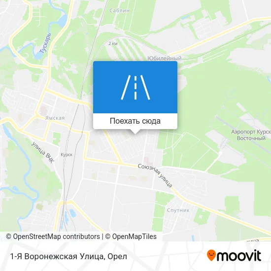 Карта 1-Я Воронежская Улица