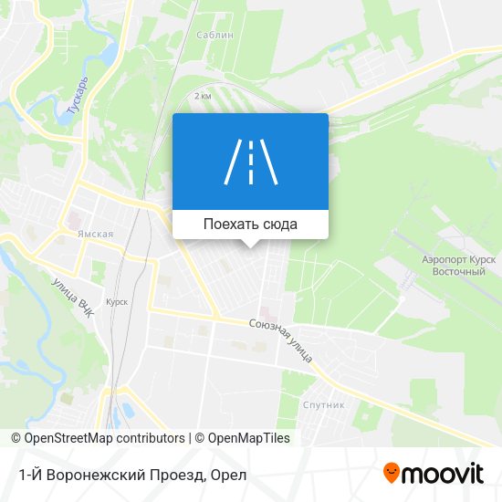 Карта 1-Й Воронежский Проезд