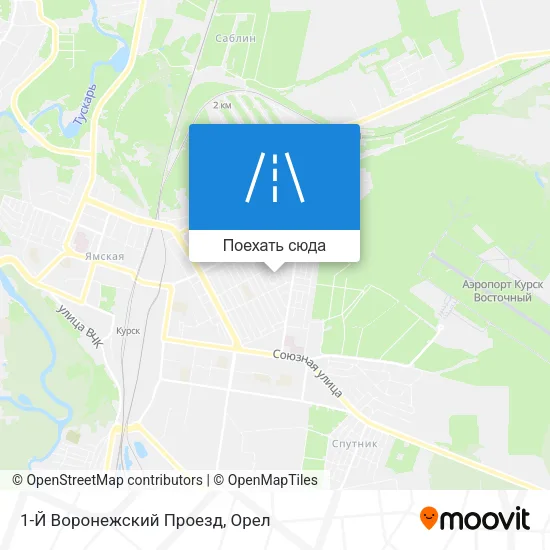 Карта 1-Й Воронежский Проезд