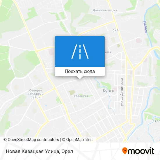 Карта Новая Казацкая Улица