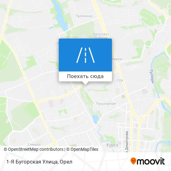 Карта 1-Я Бугорская Улица