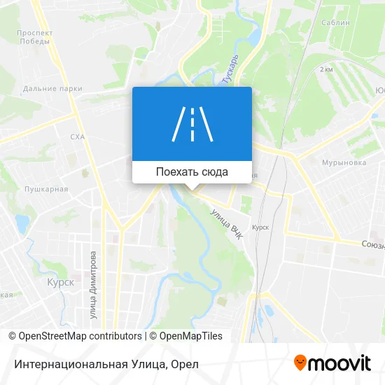 Карта Интернациональная Улица