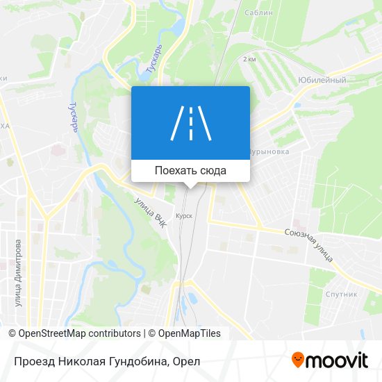 Карта Проезд Николая Гундобина