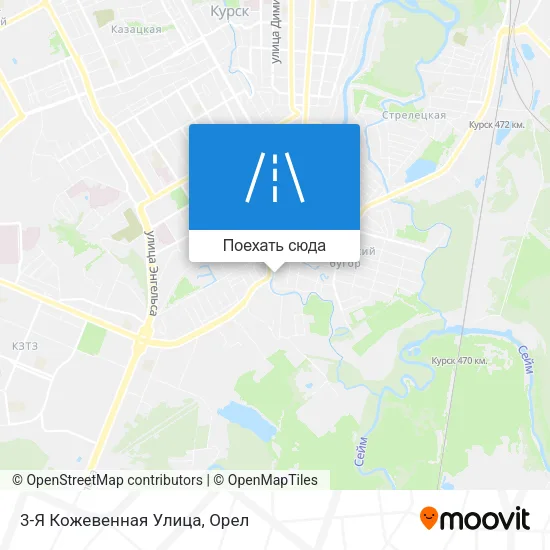 Карта 3-Я Кожевенная Улица