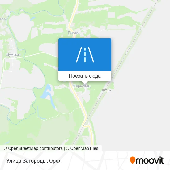 Карта Улица Загороды