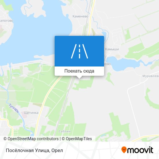 Карта Посёлочная Улица