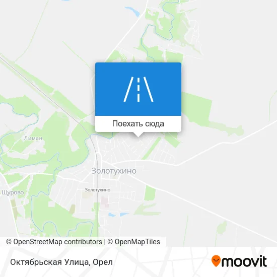 Карта Октябрьская Улица