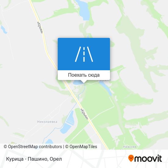 Карта Курица - Пашино