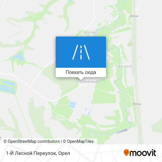 Карта 1-Й Лесной Переулок