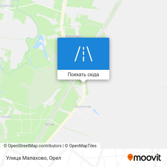 Карта Улица Малахово