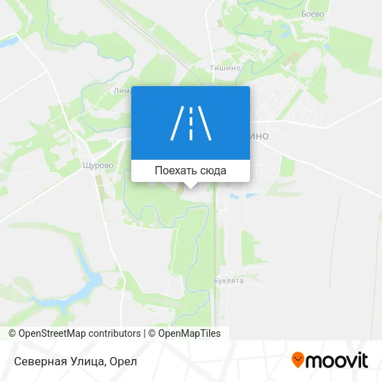 Карта Северная Улица