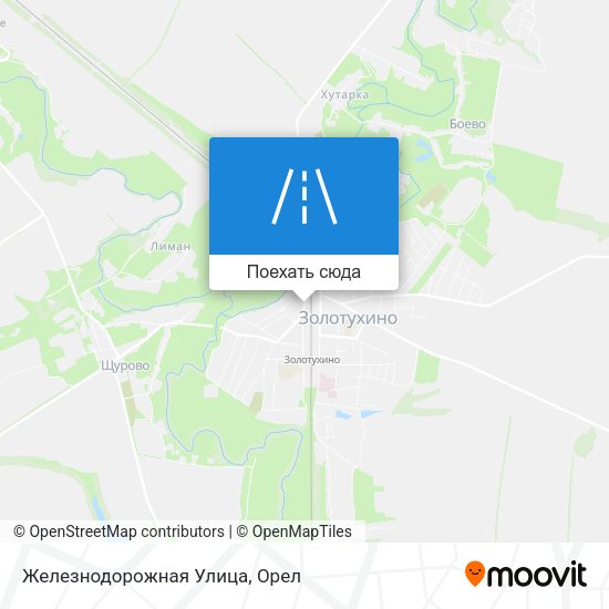 Карта Железнодорожная Улица