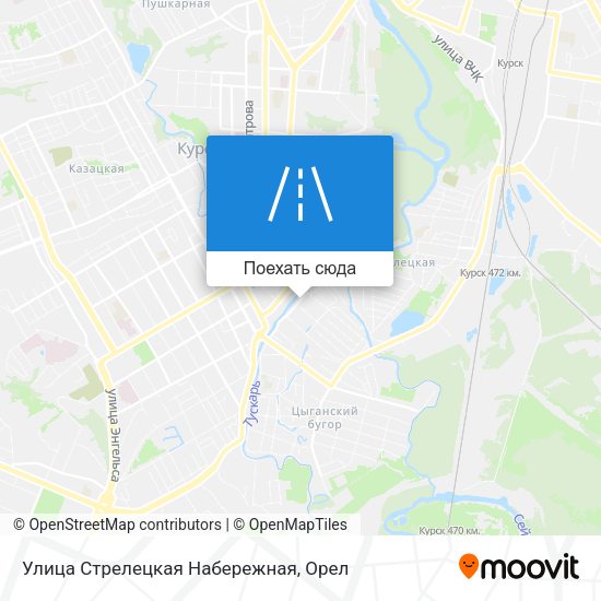 Карта Улица Стрелецкая Набережная
