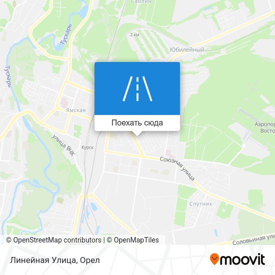 Карта Линейная Улица