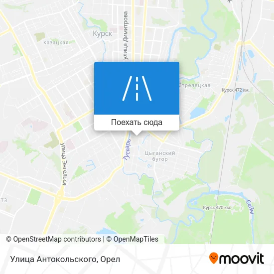 Карта Улица Антокольского