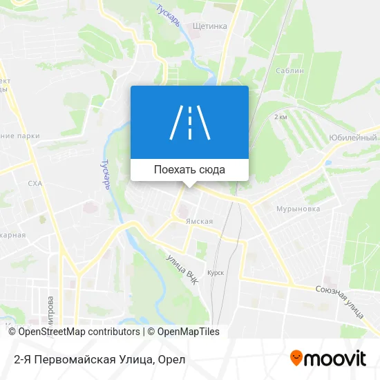 Карта 2-Я Первомайская Улица