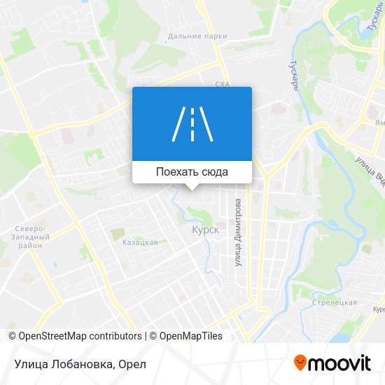 Карта Улица Лобановка
