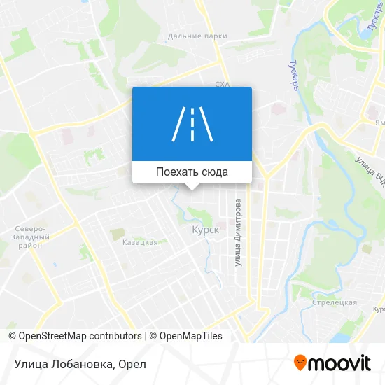 Карта Улица Лобановка