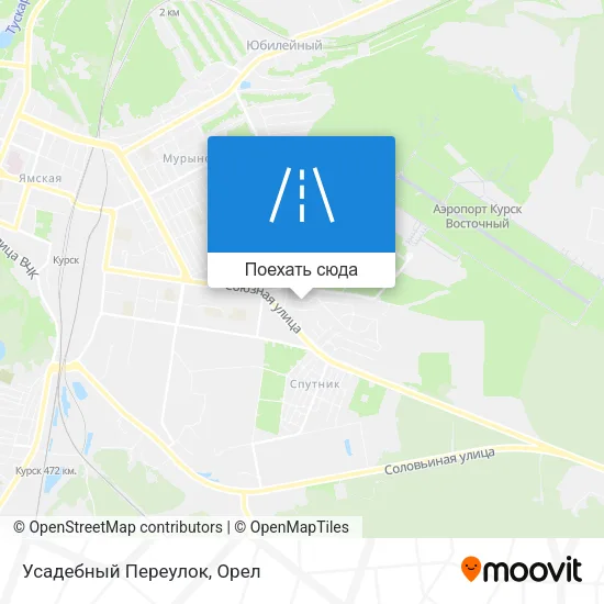 Карта Усадебный Переулок