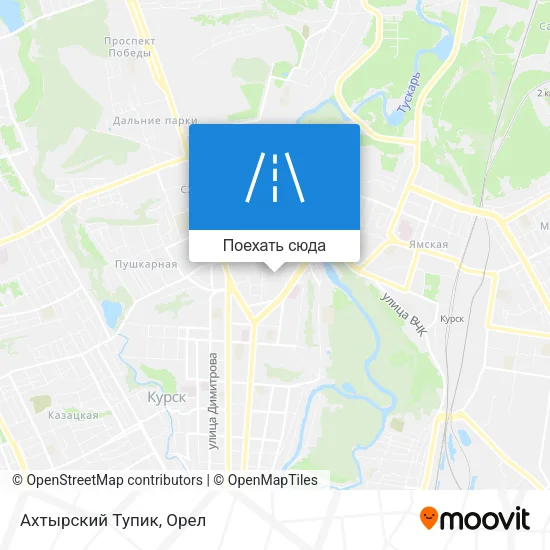 Карта Ахтырский Тупик