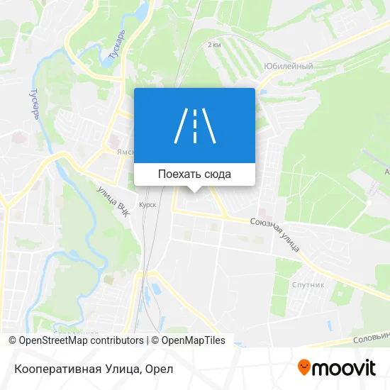 Карта Кооперативная Улица