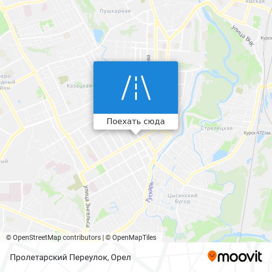 Карта Пролетарский Переулок