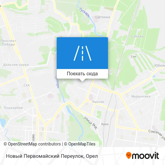 Карта Новый Первомайский Переулок