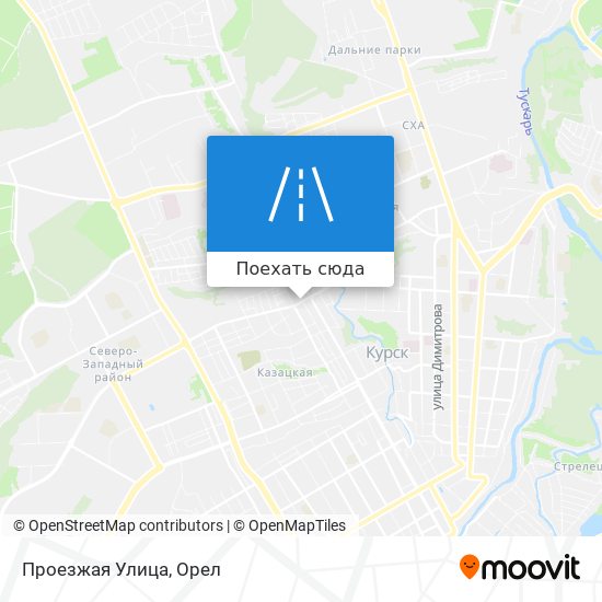 Карта Проезжая Улица
