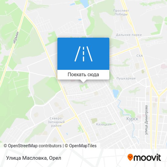 Карта Улица Масловка