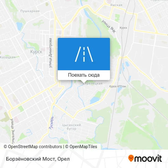 Карта Борзёновский Мост