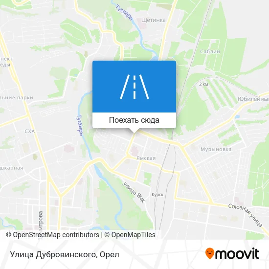 Карта Улица Дубровинского
