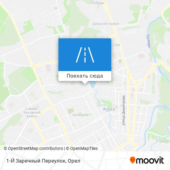 Карта 1-Й Заречный Переулок
