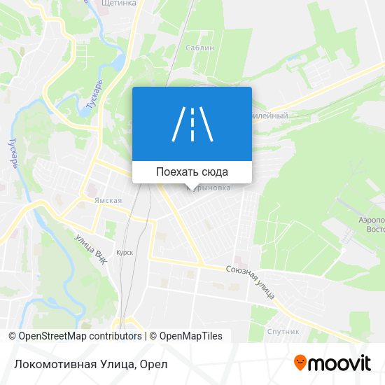 Карта Локомотивная Улица