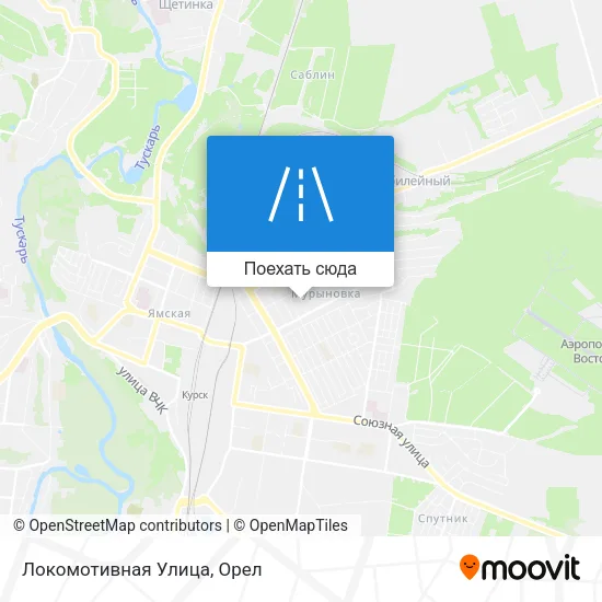 Карта Локомотивная Улица