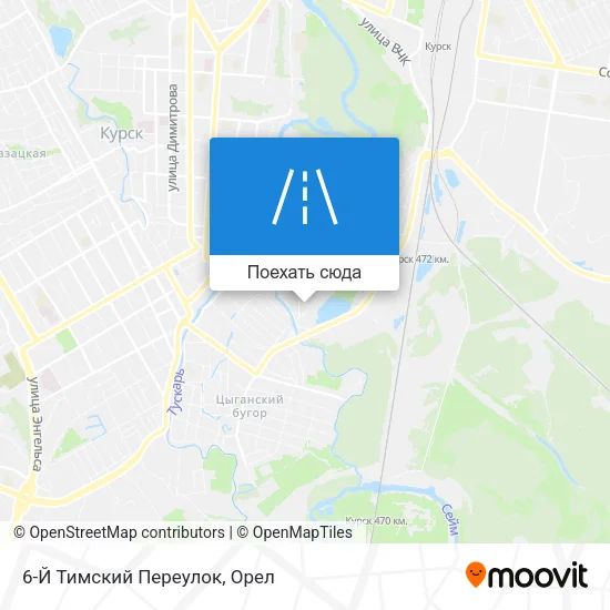 Карта 6-Й Тимский Переулок
