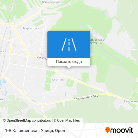 Карта 1-Я Клюквенская Улица