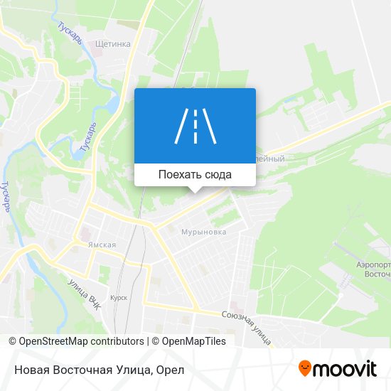 Карта Новая Восточная Улица