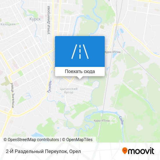 Карта 2-Й Раздельный Переулок