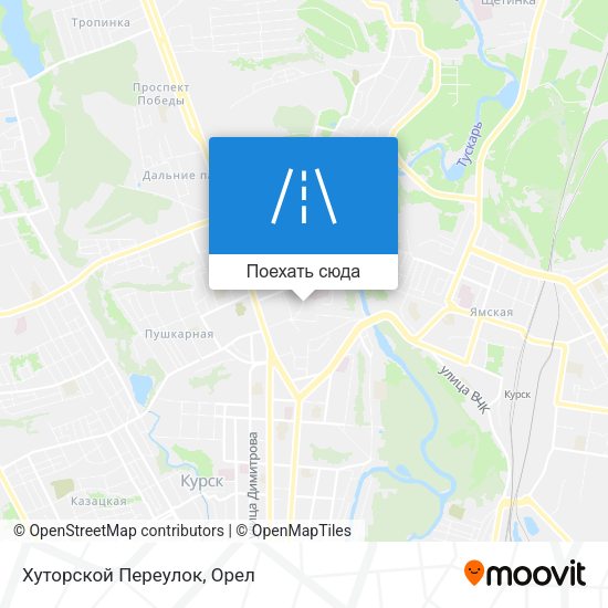Карта Хуторской Переулок