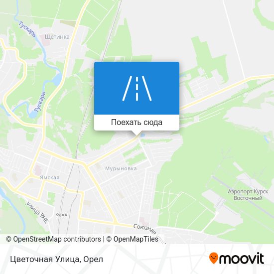 Карта Цветочная Улица