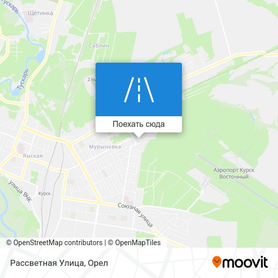 Карта Рассветная Улица