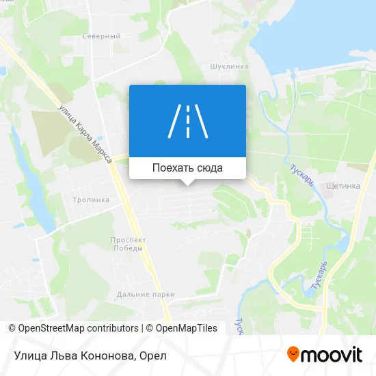 Карта Улица Льва Кононова