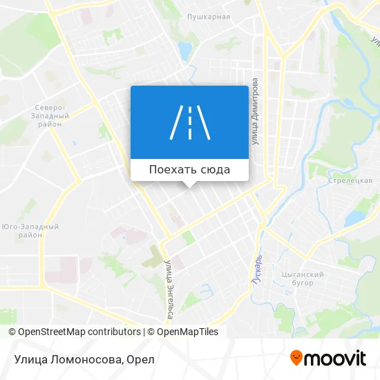 Карта Улица Ломоносова