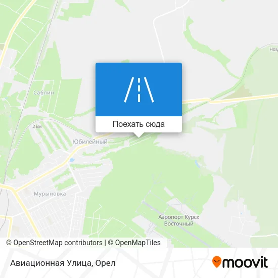 Карта Авиационная Улица