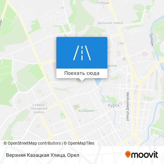 Карта Верхняя Казацкая Улица