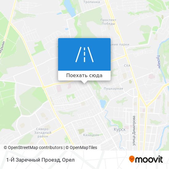 Карта 1-Й Заречный Проезд