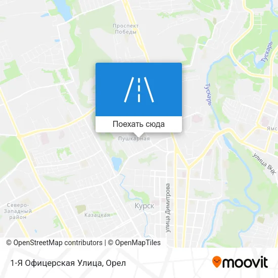Карта 1-Я Офицерская Улица