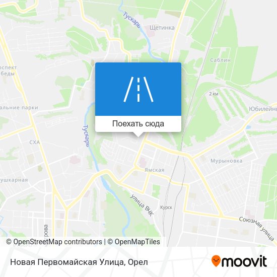 Карта Новая Первомайская Улица