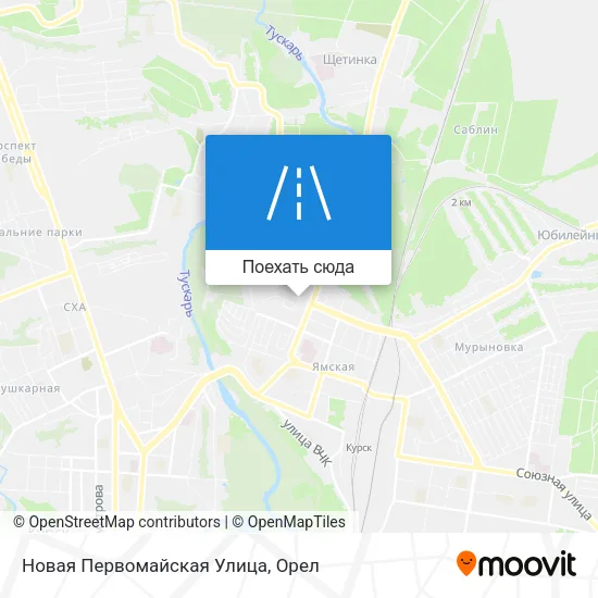 Карта Новая Первомайская Улица